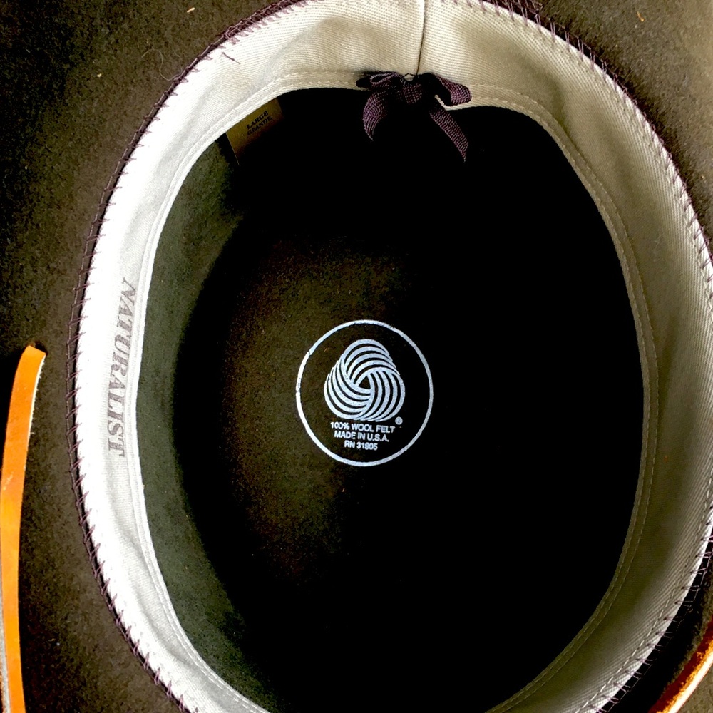 Hat, 100% wool. Never worn. Size Lg.